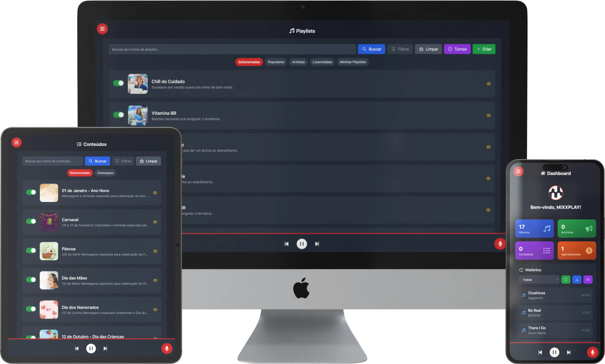 Plataforma MIXXPLAY - Rádio para Farmácias